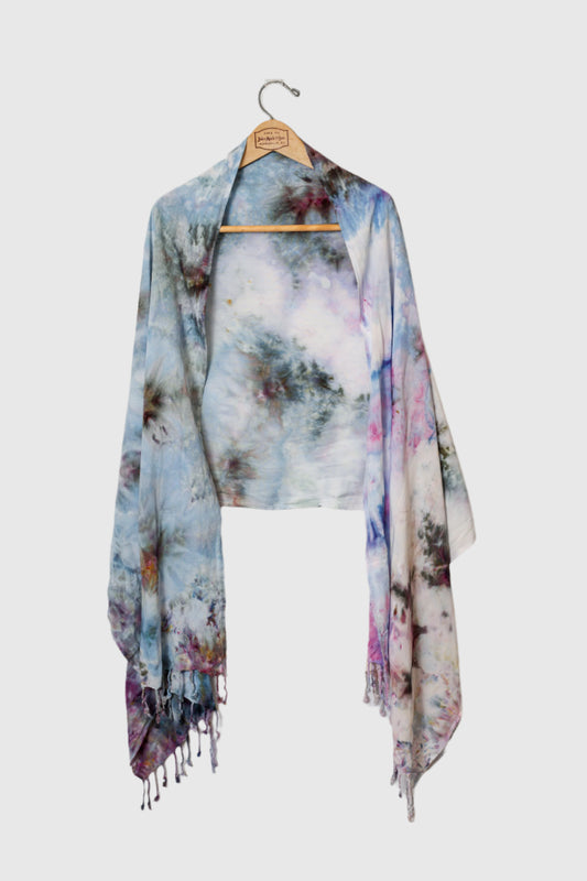 Dream Surge - Fringed Rayon Scarf - 20x70
