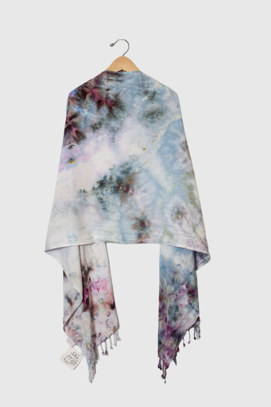 Dream Surge - Fringed Rayon Scarf - 20x70