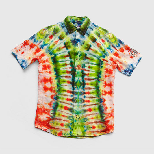 Something Reptilian - Linen Blend Shirt - S