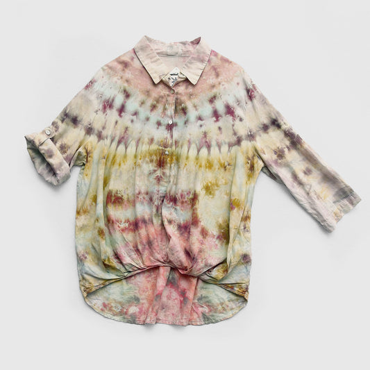 Polychrome Pass - Roll Tab Blouse - L