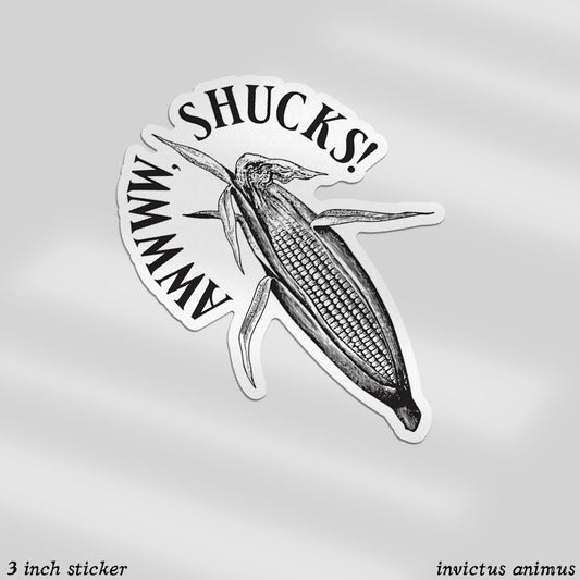 Awwww, Shucks! - Corn - Vinyl Sticker