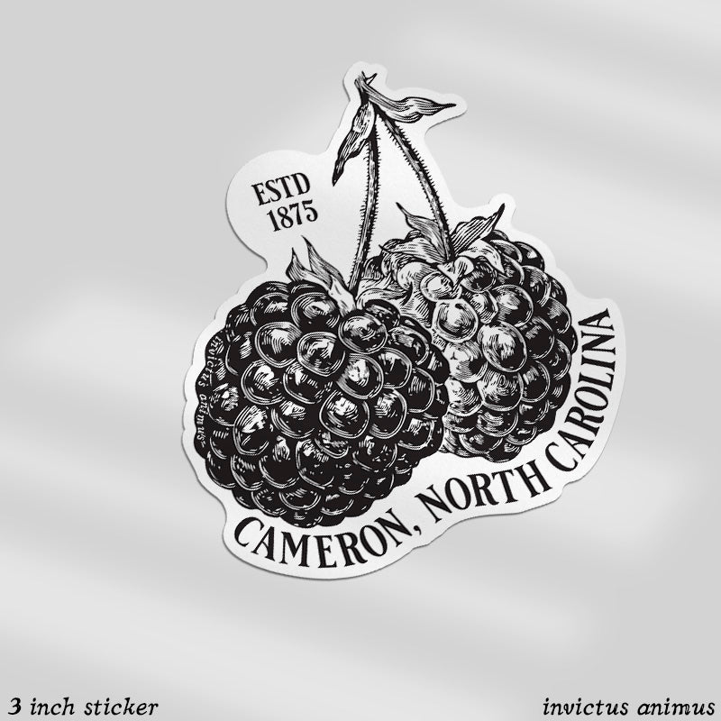 Cameron, NC - Dewberry - Vinyl Sticker
